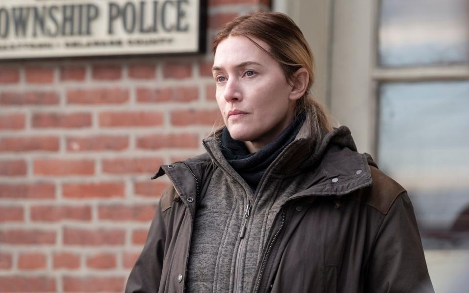 Kate Winslet as grieving detective Mare - HBO