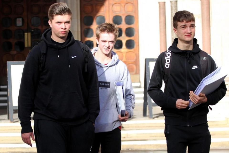 From left, Hensford, Alex Farrell and Finlay Gleeson