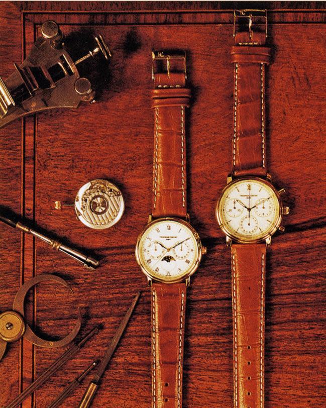 康斯登於1992年發表的首個系列18th Century Collection，以古典外型結合日內瓦製錶工藝為主題，設計出計時碼錶以及月相盈虧顯示功能的機械錶款。