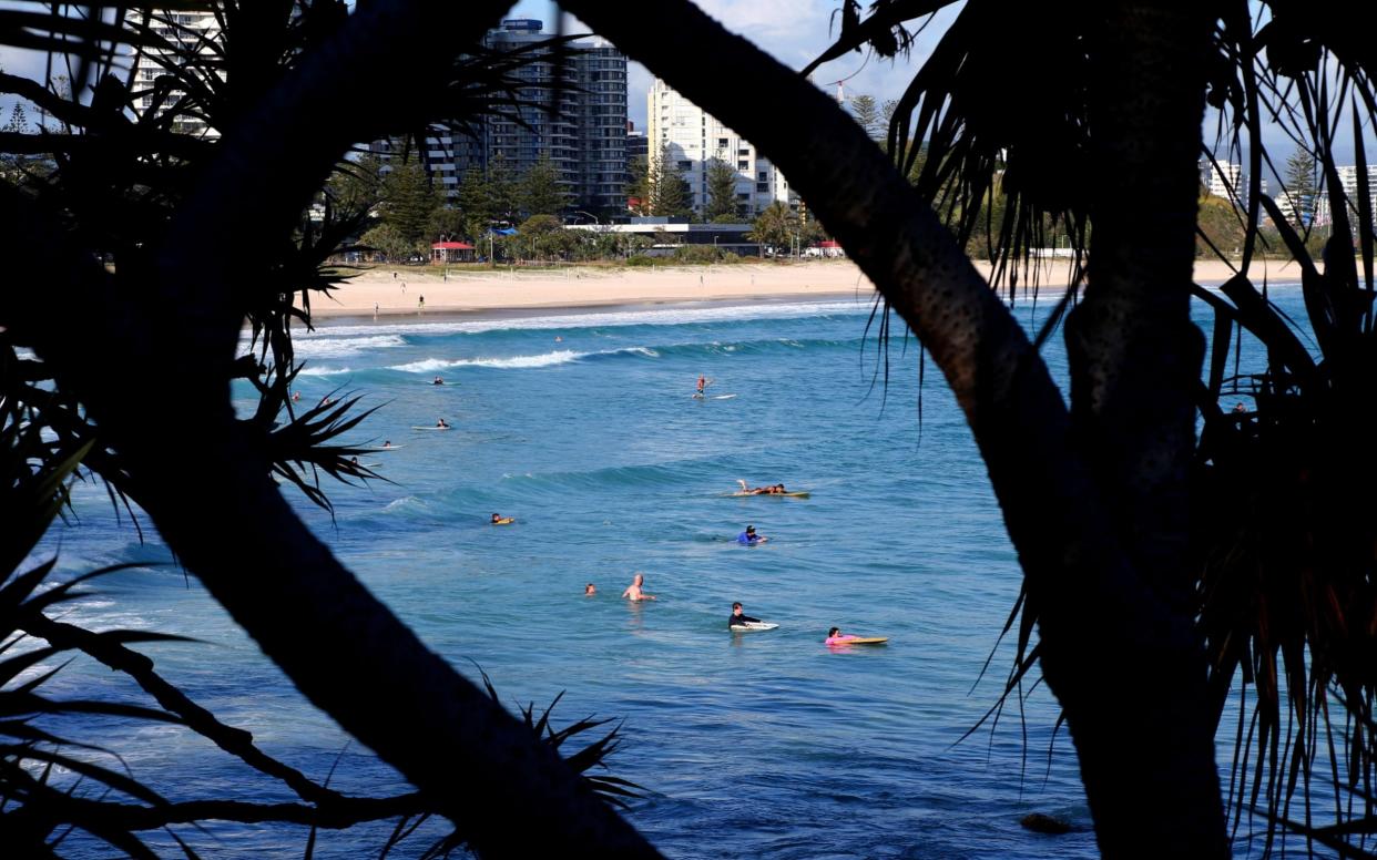 The man was surfing off Greenmount Beach on Australia's Gold Coast - David Clark /AAP