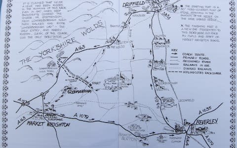 The course is run through the country lanes, tracks and public roads of the Yorkshire Wolds - Credit: Charlotte Graham/The Telegraph