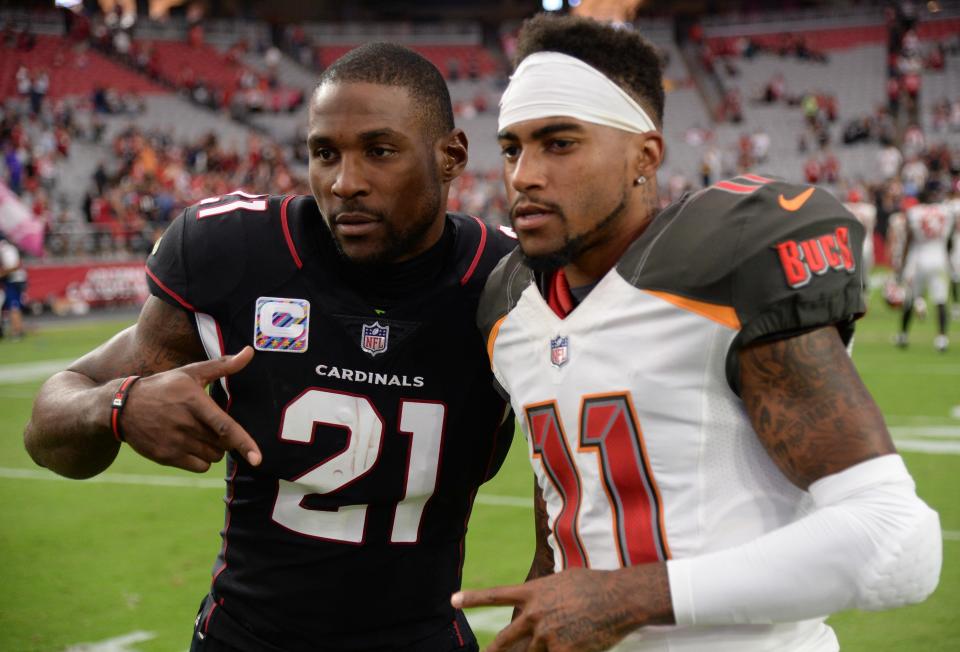 Former Cardinals CB Patrick Peterson (21) and veteran NFL WR DeSean Jackson might be good candidates to change jersey numbers if the league will allow it.