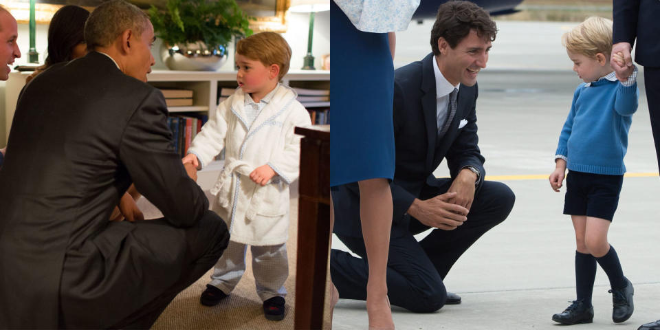 The Prince George kneeling moment