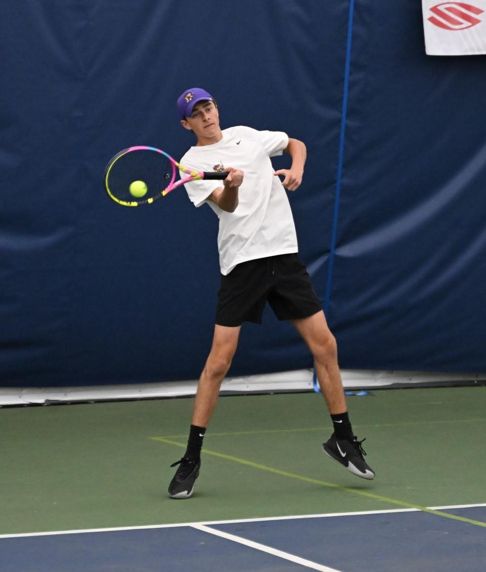 Lexington's Dylan Catanese paired with Ethan Remy to win a second straight Division II sectional doubles title.