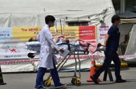 South Korean hospitals have set up quarantine tents for suspected MERS cases, such as this one at the Seoul National University Hospital on June 2, 2015