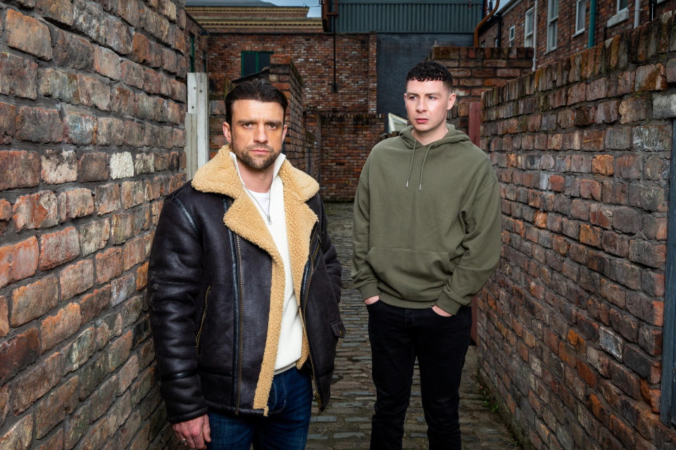 Jack James Ryan as Jacob and Ciaran Griffiths as Damon (ITV/PA)