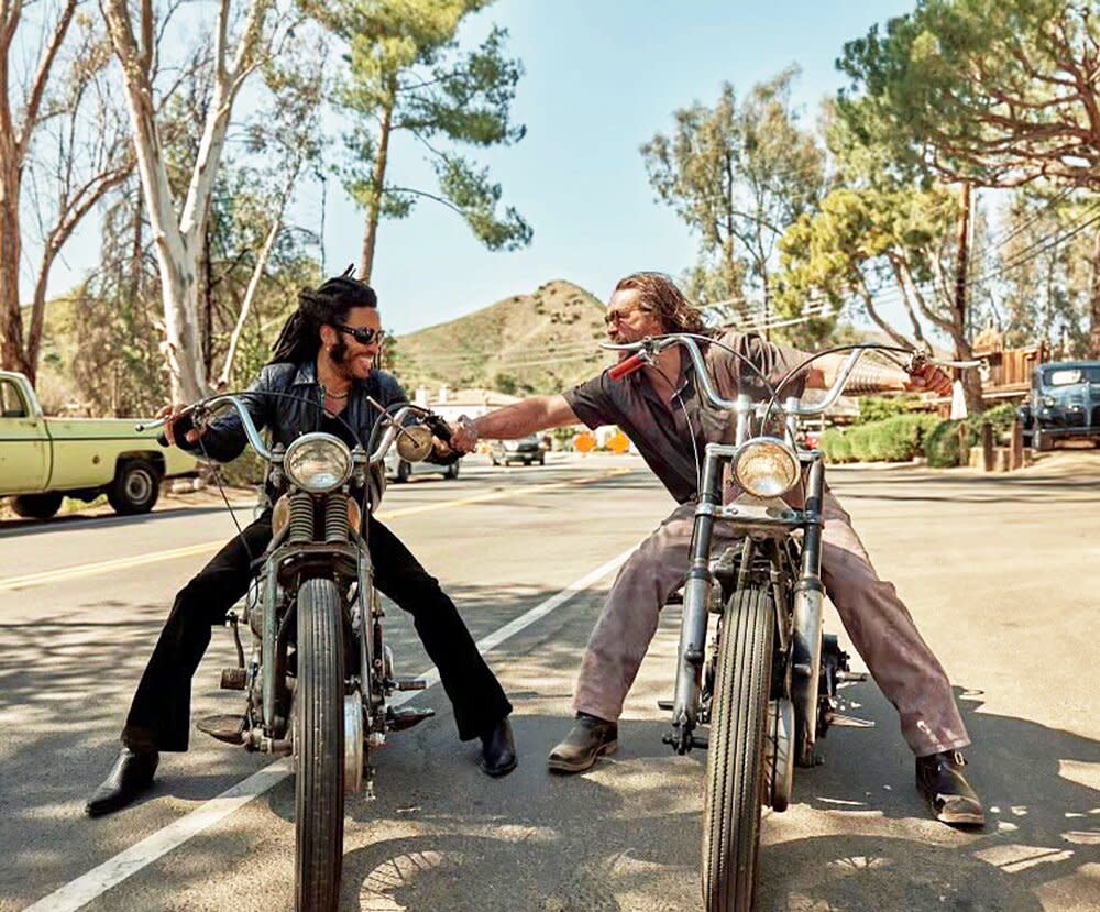 Lenny Kravitz and Jason Momoa Are Motorcycle 'Brothers' in Instagram Snapshot: 'Ride or Die'