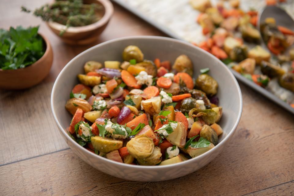 Maple Roasted Vegetables are sweet and savory.