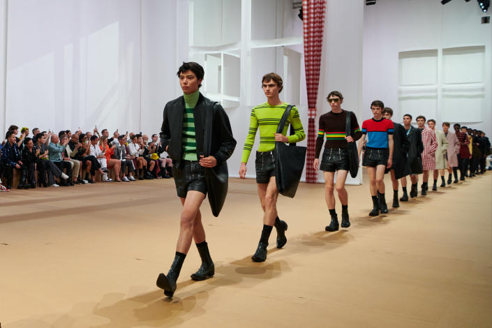 Prada spring summer ’23 menswear collection at Milan Fashion Week Men’s. - Credit: Courtesy of Prada