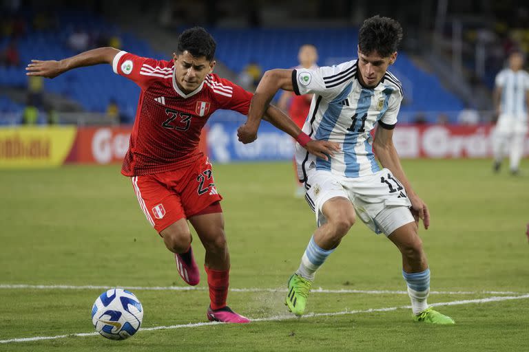 Brian Aguirre es uno de los jugadores argentinos que mejor rendimiento mostró en lo que va del Sudamericano Sub 20