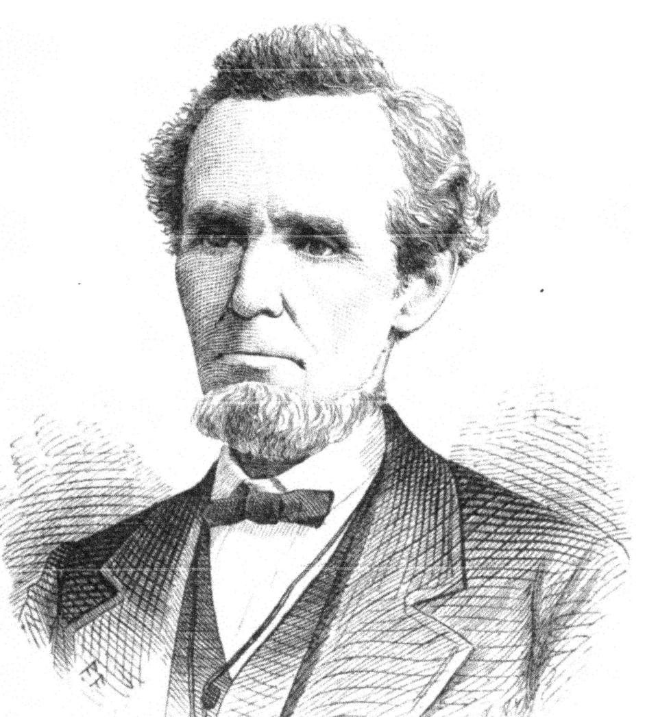 This sketch of Dr. Hervey Scott (1809-1895) appeared in his 1877 book.