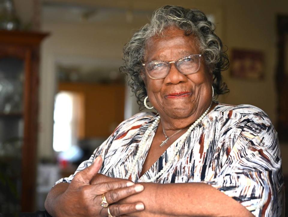 Narcissus Lowery waited two hours to vote on Tuesday, November 7, 2023. Poll workers told Lowery that her ballot had already been cast. Lowery first voted in 1953 and she votes in every election.