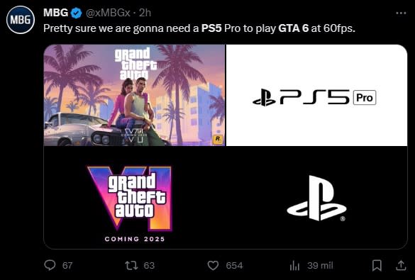 Jugadores dudan que GTA VI se vea tan bien en PS5 y Xbox Series X