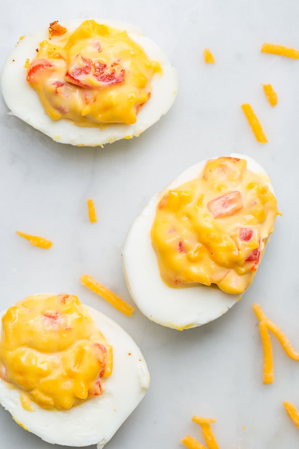 Pimiento Cheese Deviled Eggs