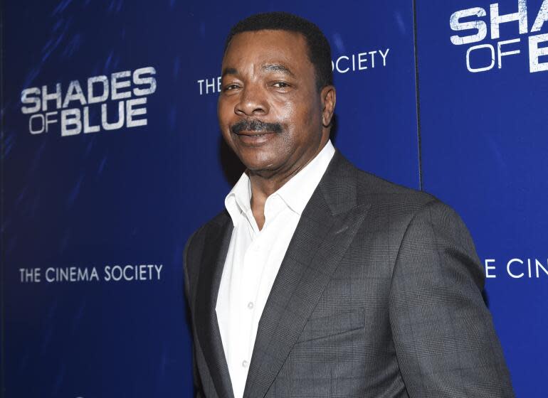 Actor Carl Weathers attends the "Shades of Blue" season two premiere, hosted by NBC and The Cinema Society, at The Roxy Cinema on Wednesday, March 1, 2017, in New York. (Photo by Evan Agostini/Invision/AP)