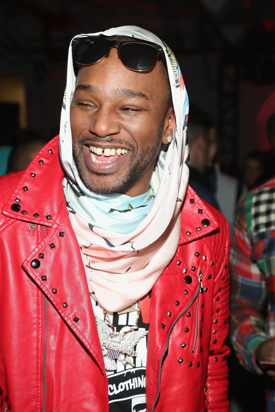 Cam'ron Wearing Red Jacket