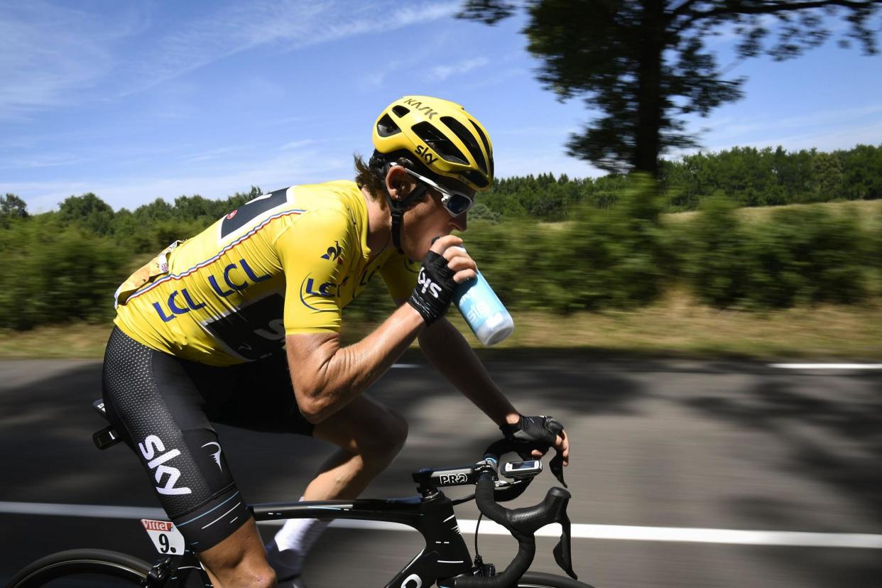 Toughing it out | Geraint Thomas, who led the Tour de France before crashing out, goes on Sunday in the Tour of Britain, which finishes in his home city of Cardiff: AFP/Getty Images