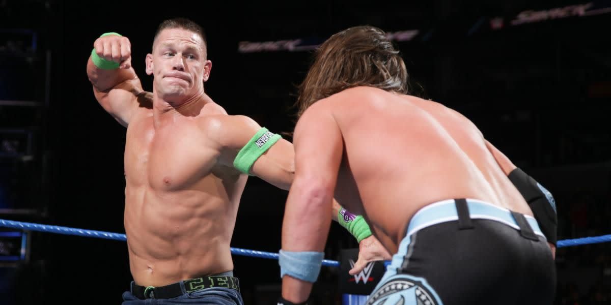 John Cena vs AJ Styles on WWE SmackDown Live