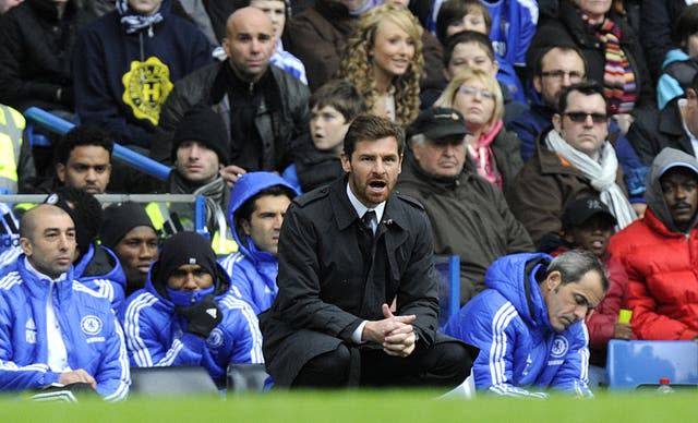 Andre Villas-Boas in the Chelsea technical area