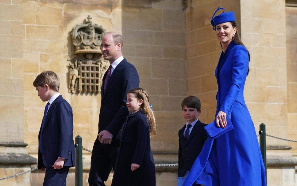 The Prince and Princess of Wales with Prince George, Princess Charlotte and Prince Louis - Yui Mok