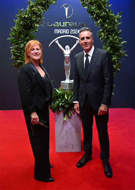 Miguel Indurain y su mujer