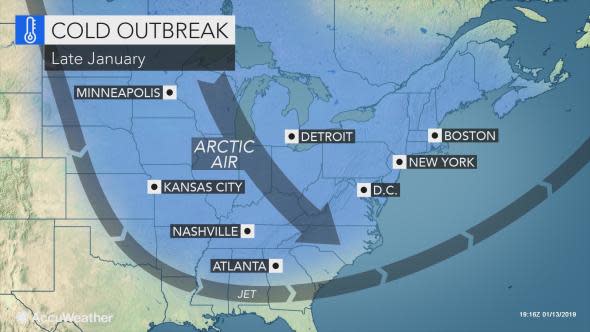 Cold outbreak Jan 13