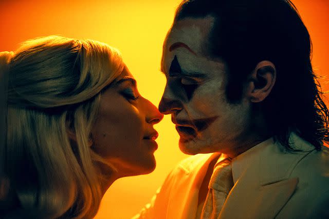 <p>Niko Tavernise</p> Lady Gaga and Joaquin Phoenix in 'Joker: Folie à Deux'