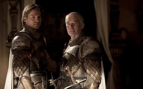 Nikolaj Coster-Waldau and Ian McElhinney in Game of Thrones - Credit: HBO