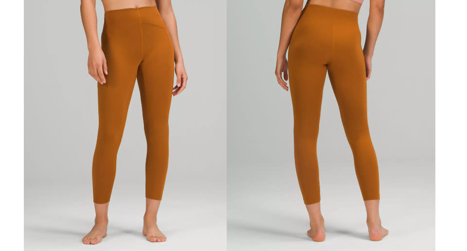 Lululemon shoppers are loving the Instill leggings for spring.