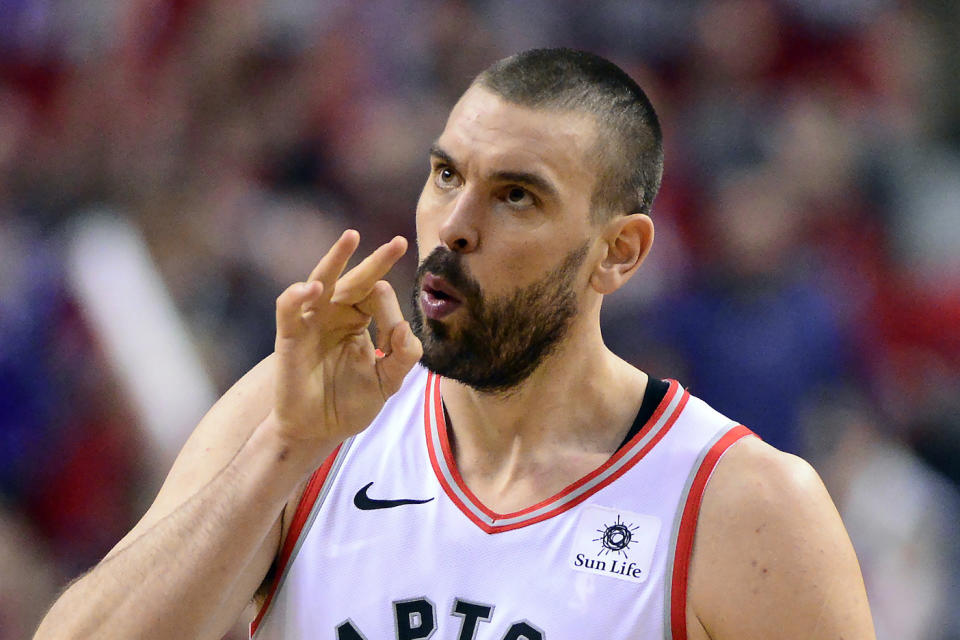 Toronto Raptors centre Marc Gasol originally did not want to leave the Memphis Grizzlies prior to the trade. (THE CANADIAN PRESS/Frank Gunn)