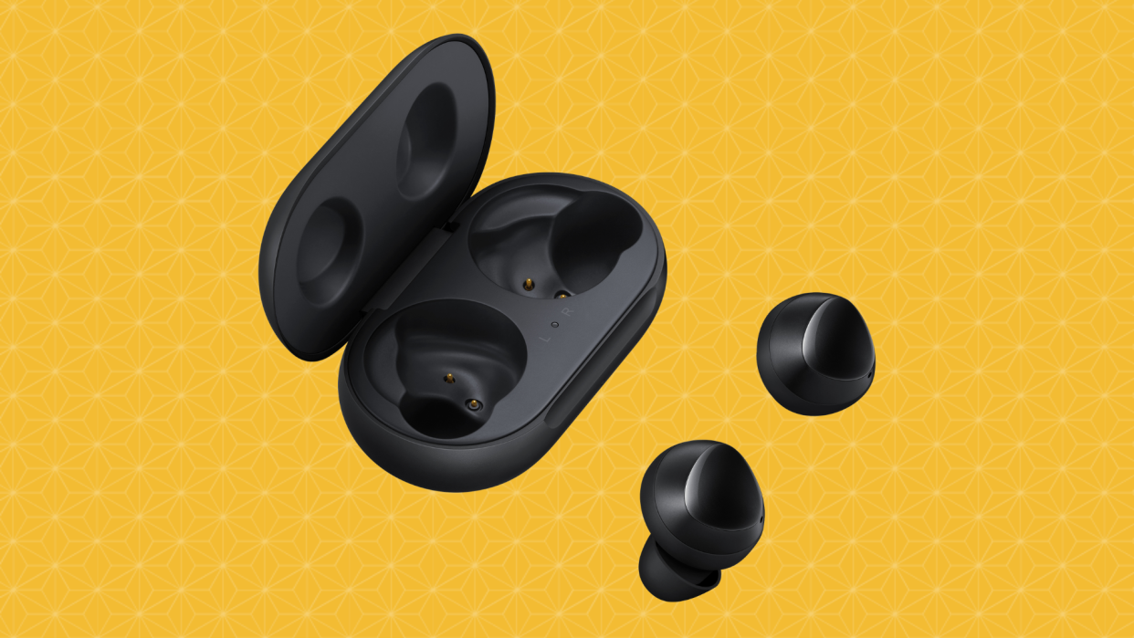 Save nearly 40 percent on these Samsung Galaxy Buds. (Photo: Amazon)