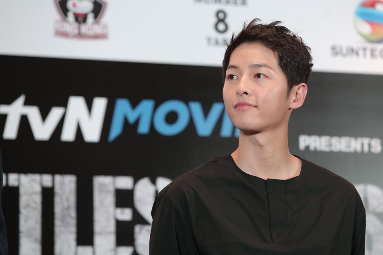 South Korean actor Song Joong-ki in Singapore to promote The Battleship Island. (Photo: Nick Tan/ Yahoo Lifestyle Singapore)