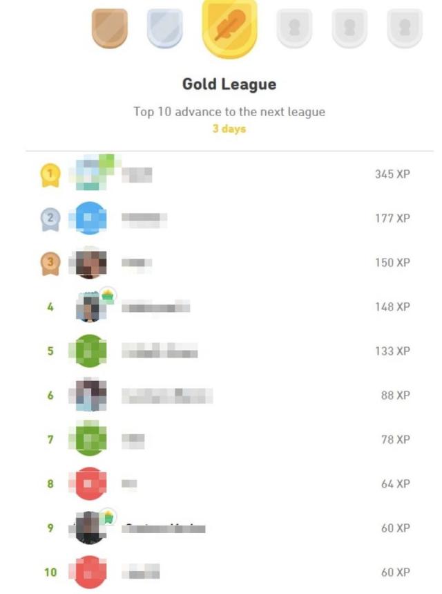 Duolingo:- First Win in The Diamond Tournament 