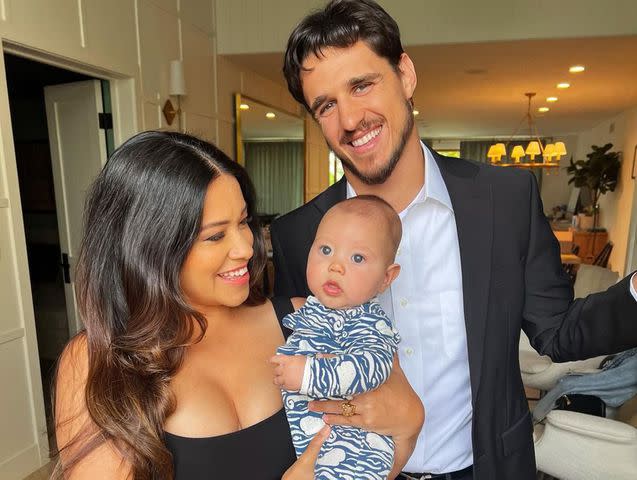 <p>Gina Rodriguez Instagram</p> Gina Rodriguez and Joe LoCicero with their son Charlie Ray.