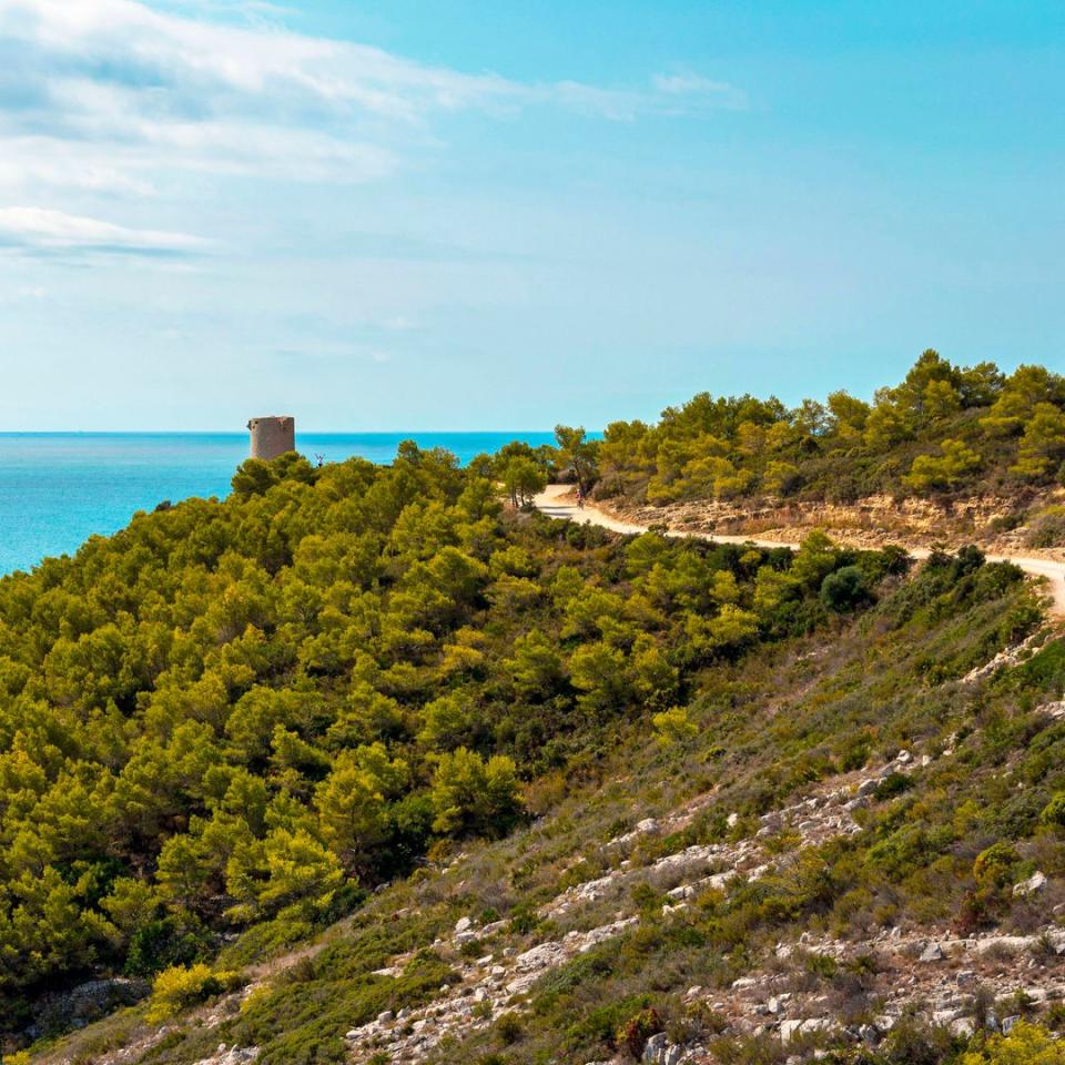 Paisaje del Parque Natural de la Sierra de Irta en Castellón