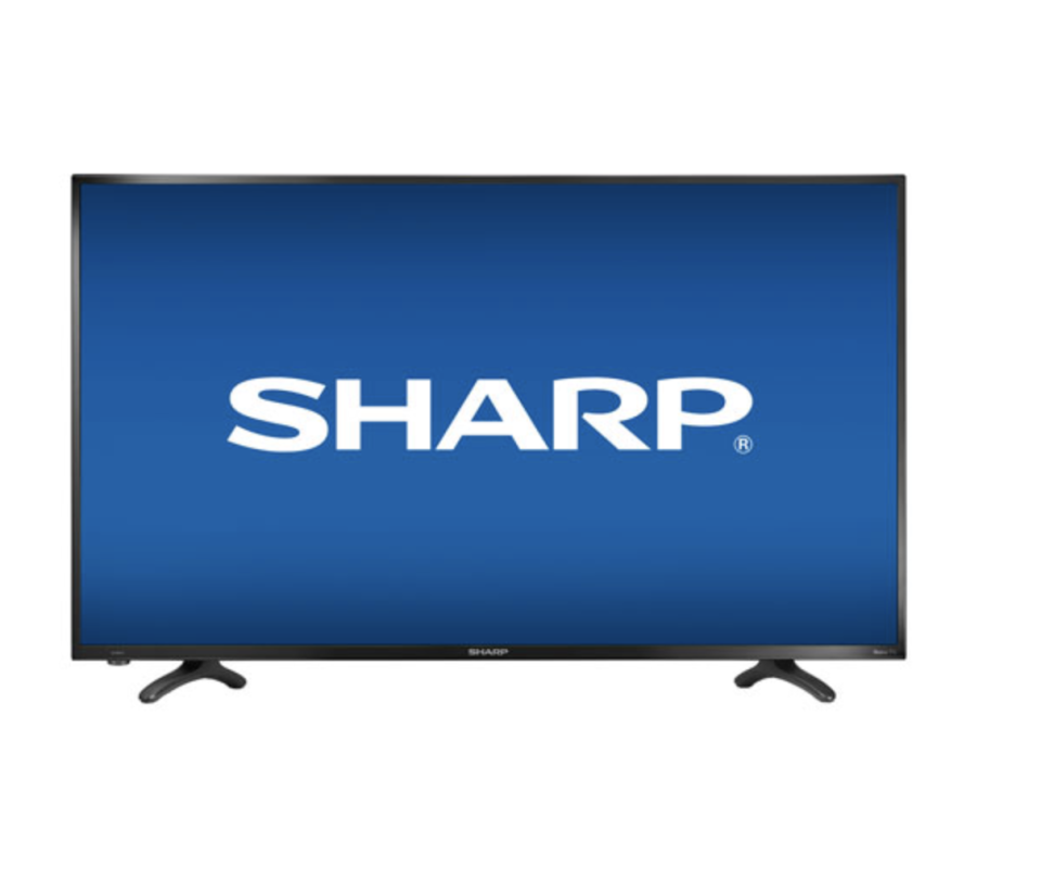 Sharp 43" 4K UHD LED Roku OS Smart TV , Best Buy, $300 (originally $450). 
