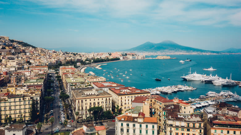 Daytime shot of the city of Naples