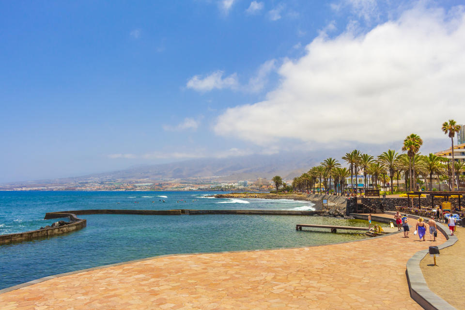 Ever popular with tourists from the UK, Playa de las Americas is a buzzy resort on the Spanish island of Tenerife. (Getty Images)