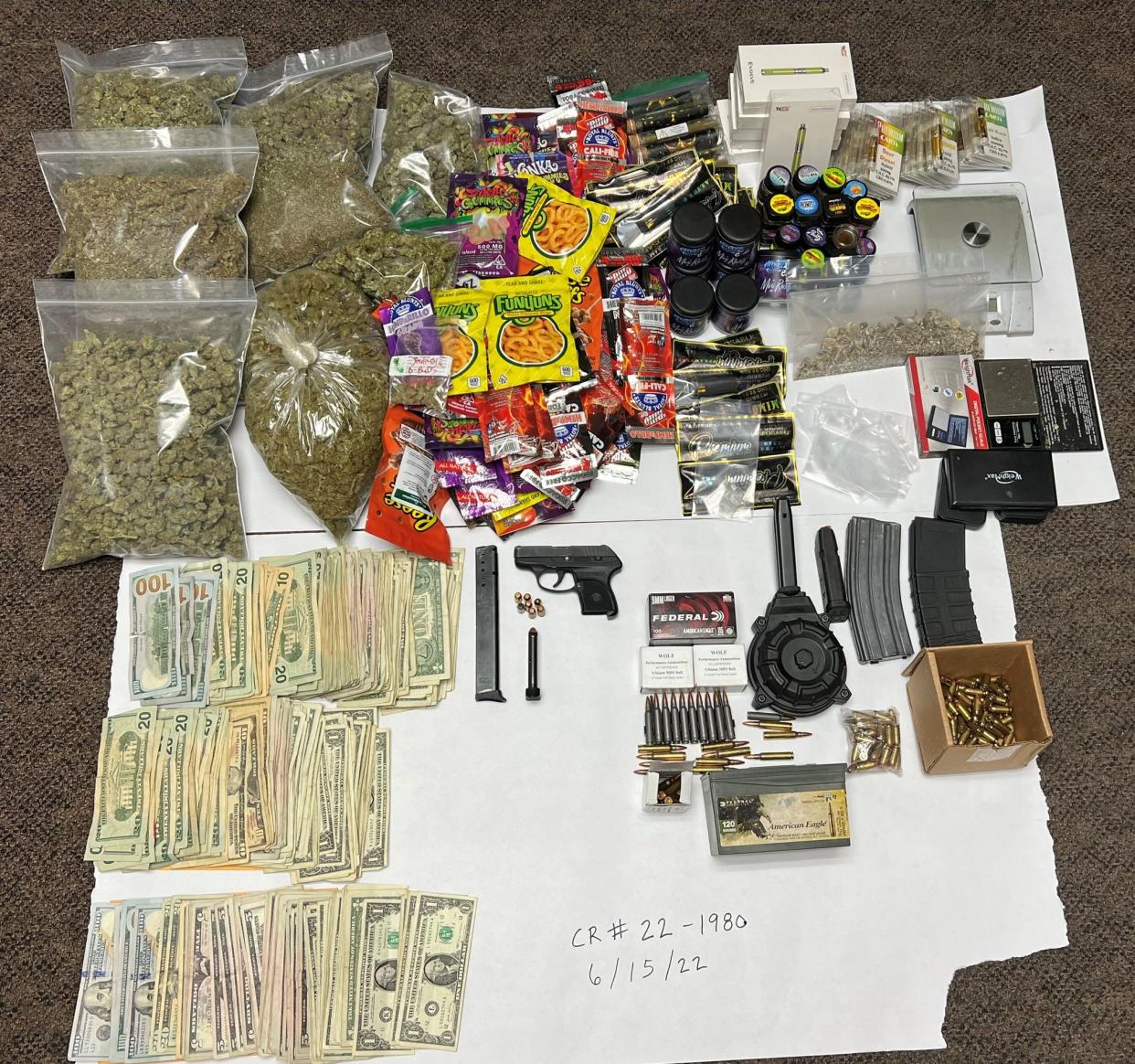 Three suspects were arrested by Barstow Police who during an investigation found illegal drugs, magic mushrooms and weapons.