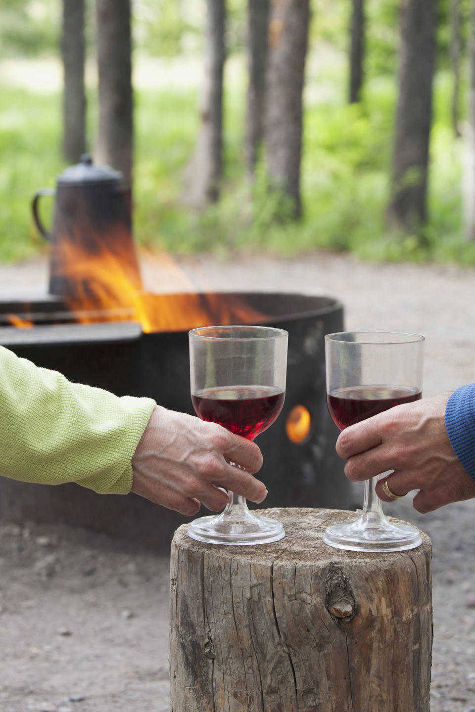 Enjoy a backyard bonfire.