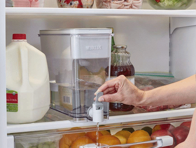 Our New Fridge Has A Filtered Water Pitcher In It  Water pitchers,  Refrigerator, Water filter pitcher