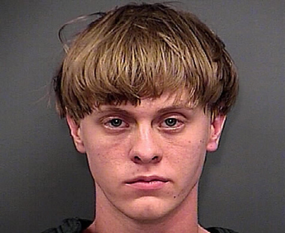 FILE - This June 18, 2015, file photo, provided by the Charleston County Sheriff's Office shows Dylann Roof. Roof was convicted Thursday, Dec. 15, 2016, in the chilling attack on nine black church members who were shot to death last year during a Bible study, affirming the prosecution's portrayal of a young white man who hoped the slayings would start a race war or bring back segregation. (Charleston County Sheriff's Office via AP, File)