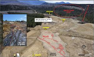 Drone Photography Showing the Current Excavation Program at the Chubby-Moose Area