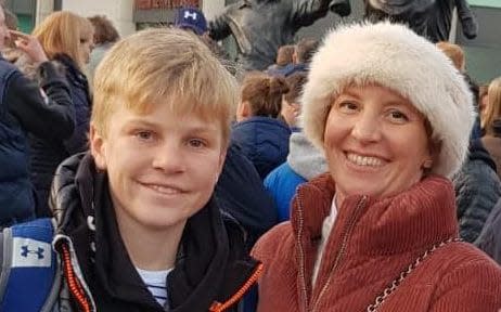 Among the Britons feared dead are Anita Nicholson, 42, and her 11-year-old son Alex - Credit: Facebook