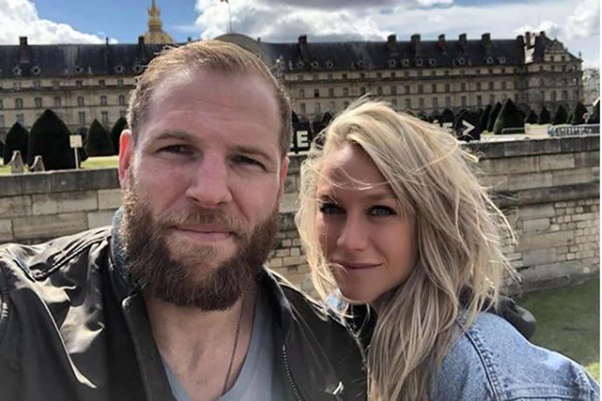 Chloe Madeley says husband James Haskell is furious she’s kept her surname  (@jameshask Instagram)