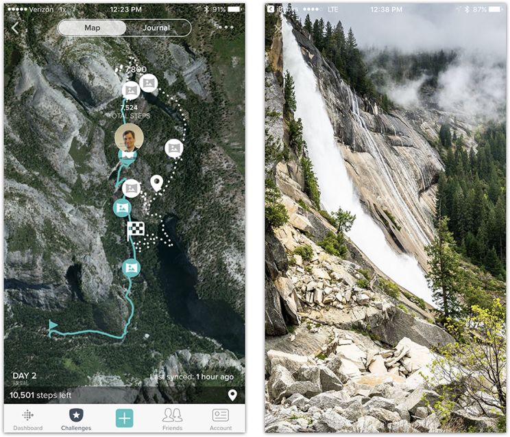 Now when you walk, you're walking through Yosemite National Park.