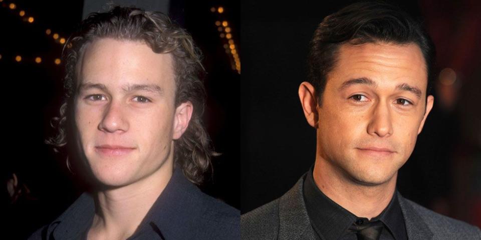 <p>A few years his junior, Joseph Gordon-Levitt is very reminiscent of the late Heath Ledger with their thin smiles and dark, deep eyes. </p>