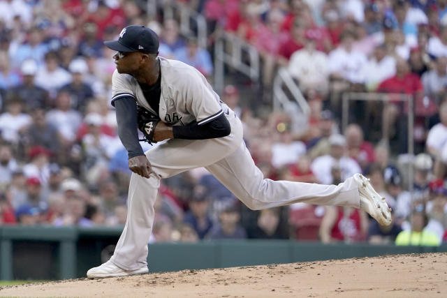 April 8, 2023: St. Louis Cardinals starting pitcher Jordan Montgomery (47)  throws a pitch and got the win for the Cardinals during the game between  the Milwaukee Brewers and the St. Louis