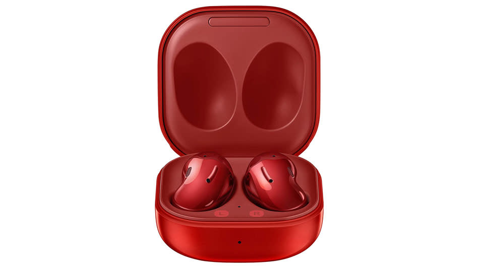 These Samsung earbuds are on sale in red! (Photo: Amazon)