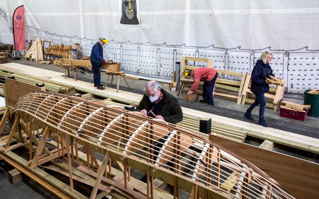 Once the replica of the Sutton Hoo is built it will be put through its paces on the River Deben, which runs close to the burial site - Heathcliff O'Malley /The Telegraph